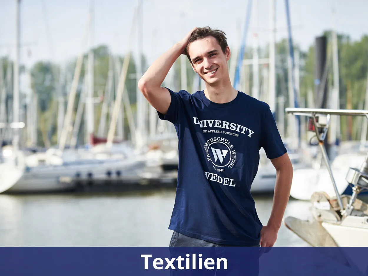 Kleidung und Accessoires der Fachhochschule Wedel.