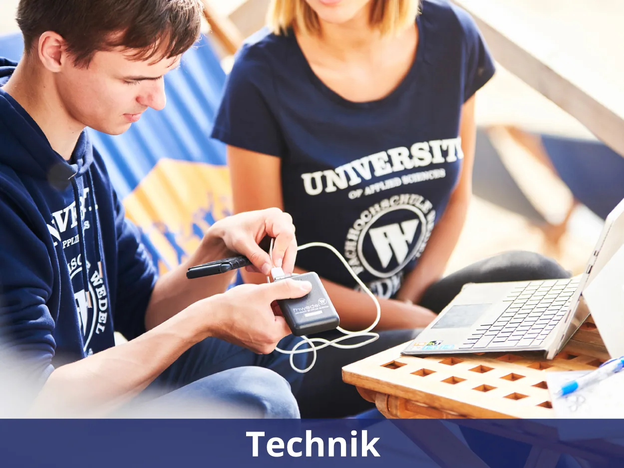 Technische Gadgets und Zubehör der Fachhochschule Wedel